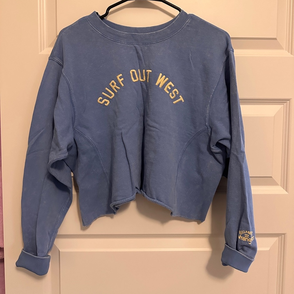 Billabong x wrangler cropped sweatshirt